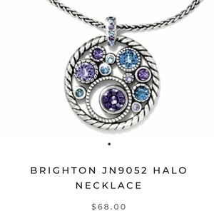 Brighton halo necklace pendant